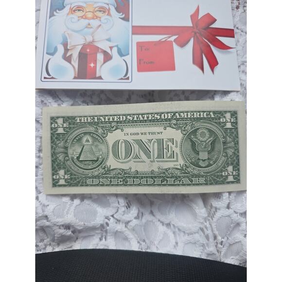 Santa Claus $1 Dollar Bill 2003 Real U.S. One Dollar Bill Money - Picture 16 of 16